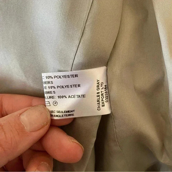 Helene Berman x Anthropologie Gray Metallic Threads Cotton Blazer: 10 - Picture 8 of 10